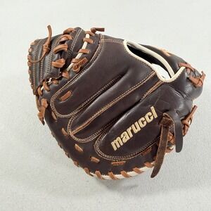 Marucci Krewe M-Type KR220C1 RHT 32 in Catcher's Mitt Brown Leather Glove